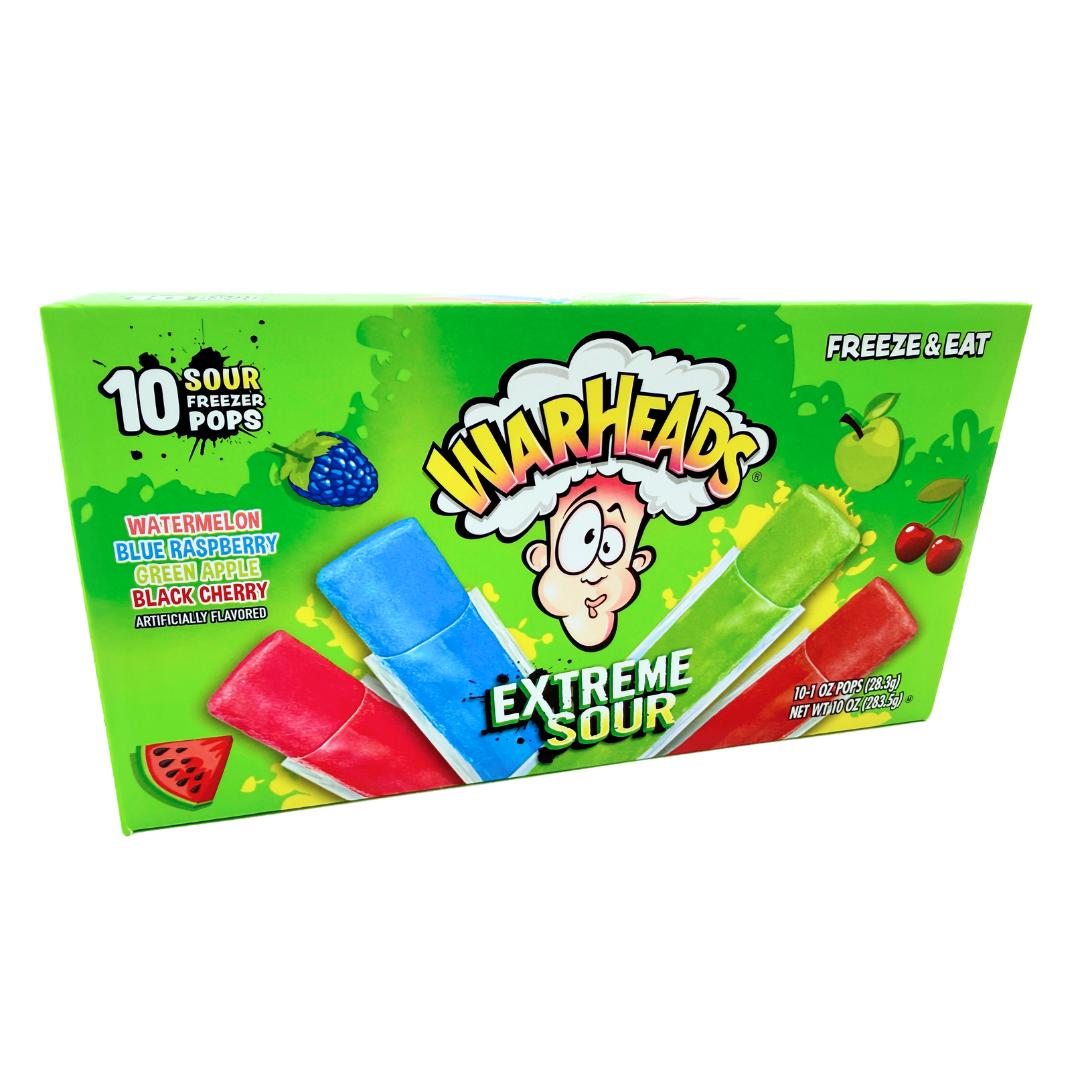 Warheads Extreme Sour Freezer Pops - 1oz / 10ct