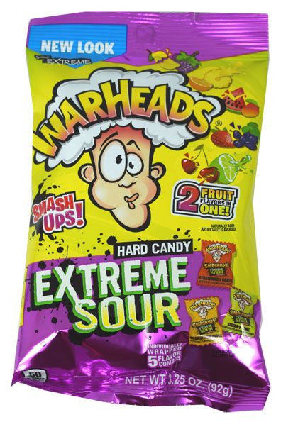 Warheads Sour Smash Ups 3.25oz Bag