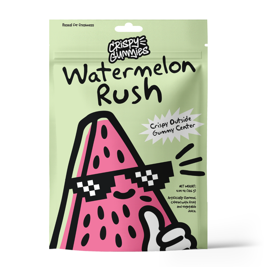 Crispy Gummies Watermelon Rush - 4.44oz