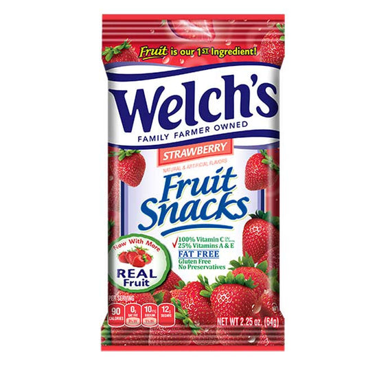 Welches Fruit Snacks Strawberry 2.25oz bag
