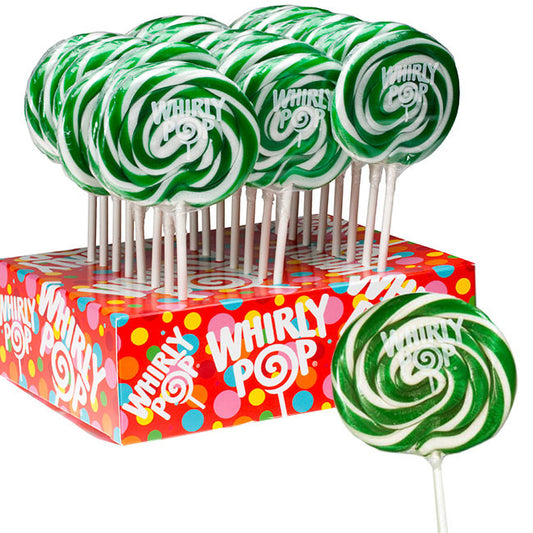 Whirly Pops Green & White 24 Count Adams & Brooks