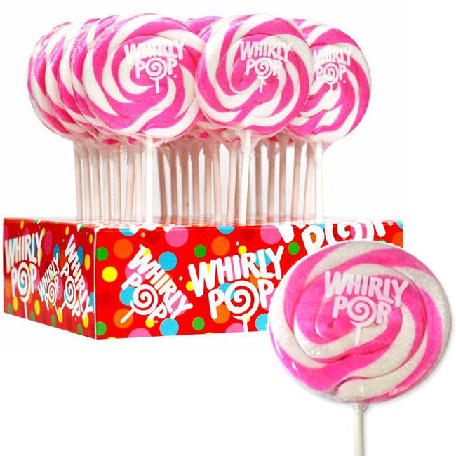 Whirly Pops Hot Pink & White 24 Count Adams & Brooks