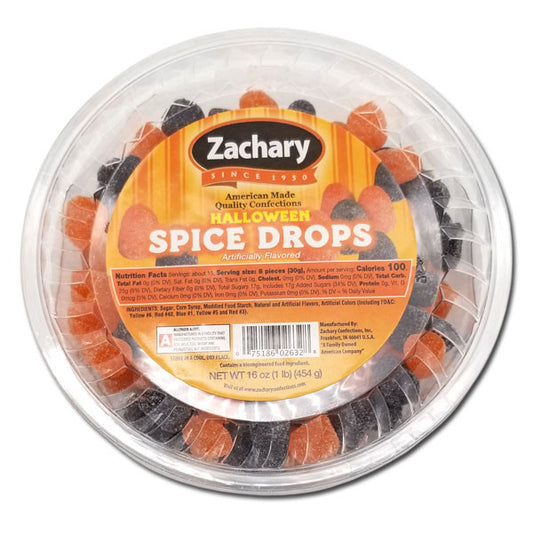 Spice Orange & Black Gumdrops